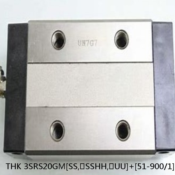 3SRS20GM[SS,​SSHH,​UU]+[51-900/1]L[H,​P]M THK Miniature Linear Guide Full Ball SRS-G Accuracy and Preload Selectable