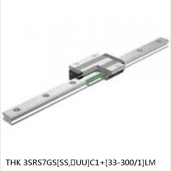 3SRS7GS[SS,​UU]C1+[33-300/1]LM THK Miniature Linear Guide Full Ball SRS-G Accuracy and Preload Selectable
