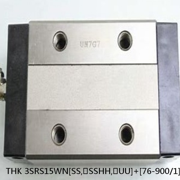 3SRS15WN[SS,​SSHH,​UU]+[76-900/1]LM THK Miniature Linear Guide Caged Ball SRS Series